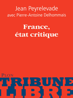 cover image of France, état critique